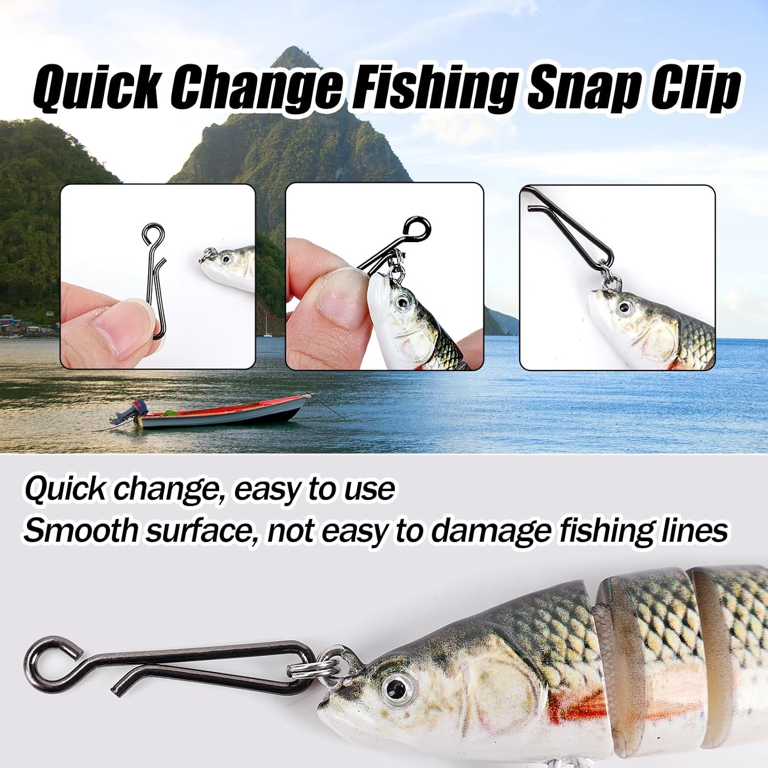 100Pcs Stainless Steel Fishing - огляд і ціна Freshwater Line